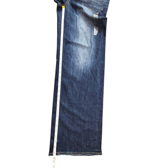 American Eagle Dark Wash Super High Rise Baggy Wide Leg Dreamy Drape Jean 2 Long - Picture 6 of 11